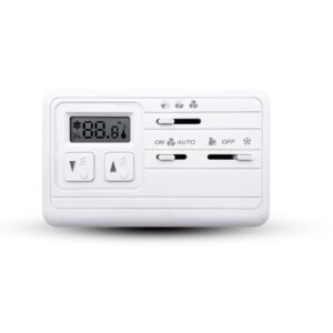 3-Speed Digital Heat Pump Thermostat — 220V Fan Coil Control for Hotel Villa Office Apartment Room