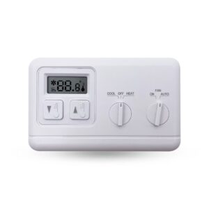 AC0044 Digital 3-Speed Fan Coil Heat Pump Thermostat — 220V Flexible Design for Hotel Villa Office Apartment Room