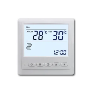 AC101 Digital Hotel Floor Heating Fan Coil Thermostat — Child Lock Flexible 220V Modern Design for Villa, Apartment & Hotel