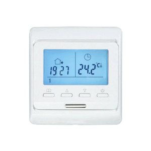 E51 Modern Heating LCD Floor Heating Temperature Controller — 16A Digital Display for Electric & Water Systems