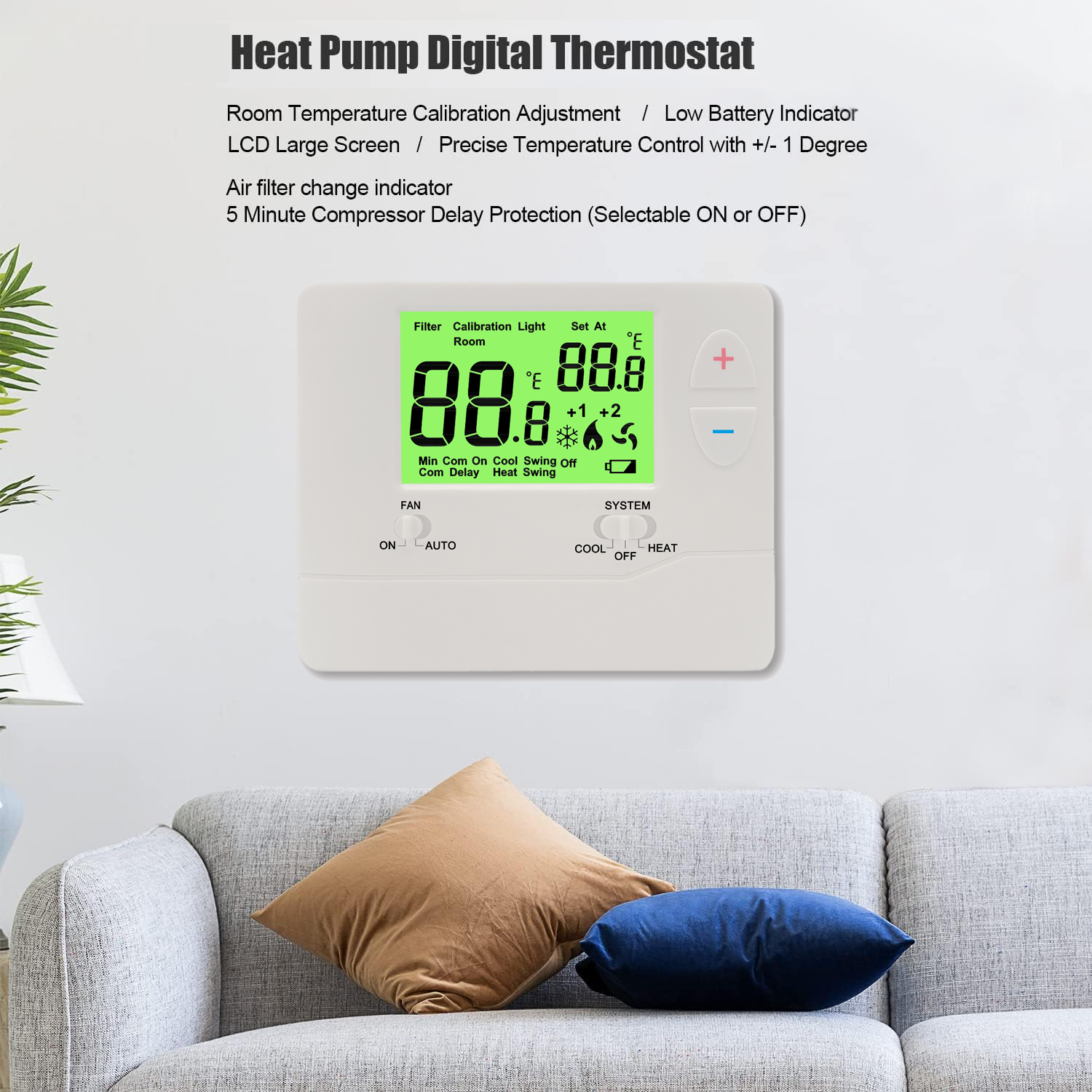 AC701 thermostat product view