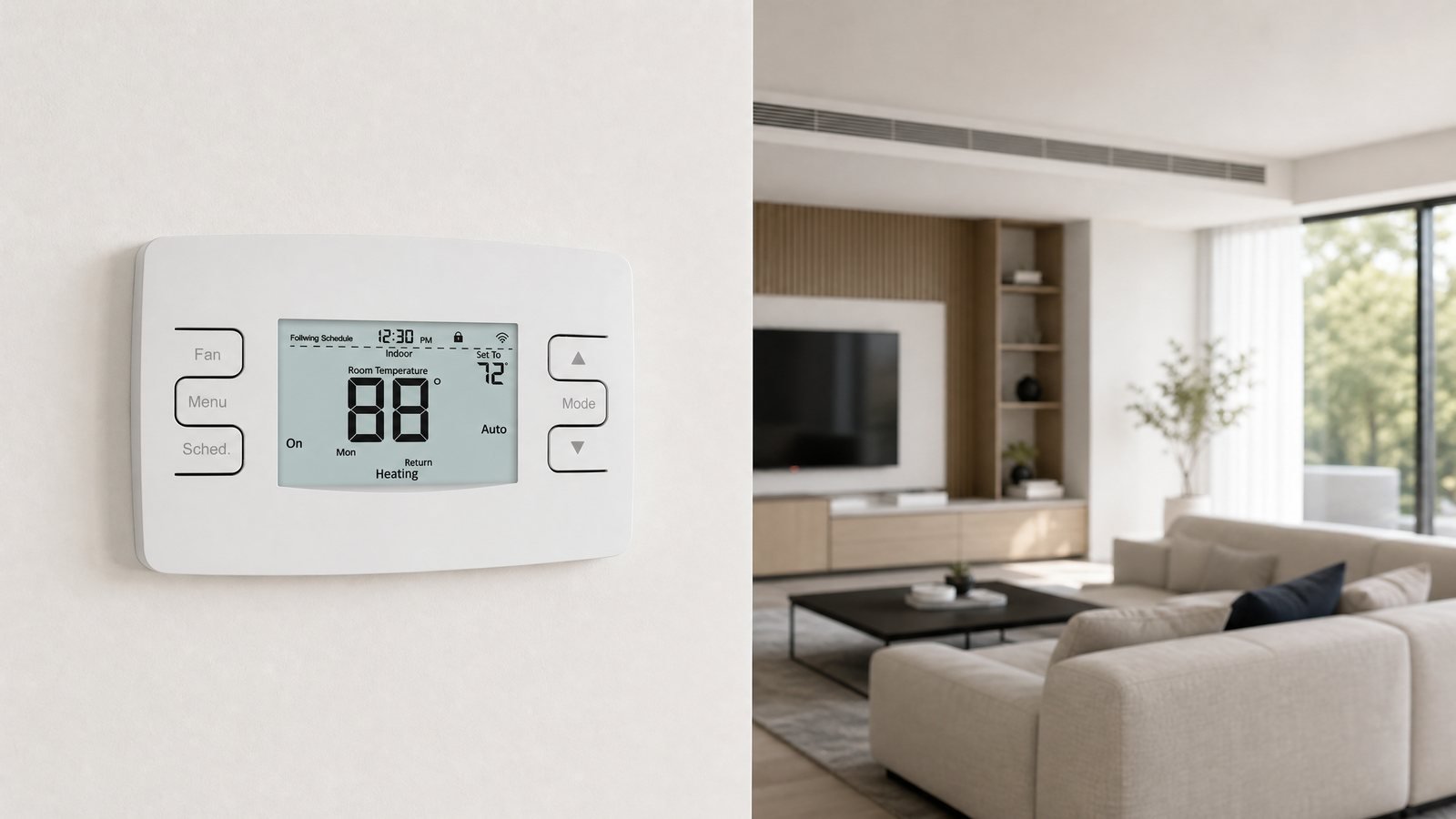 AC7300 thermostat product view