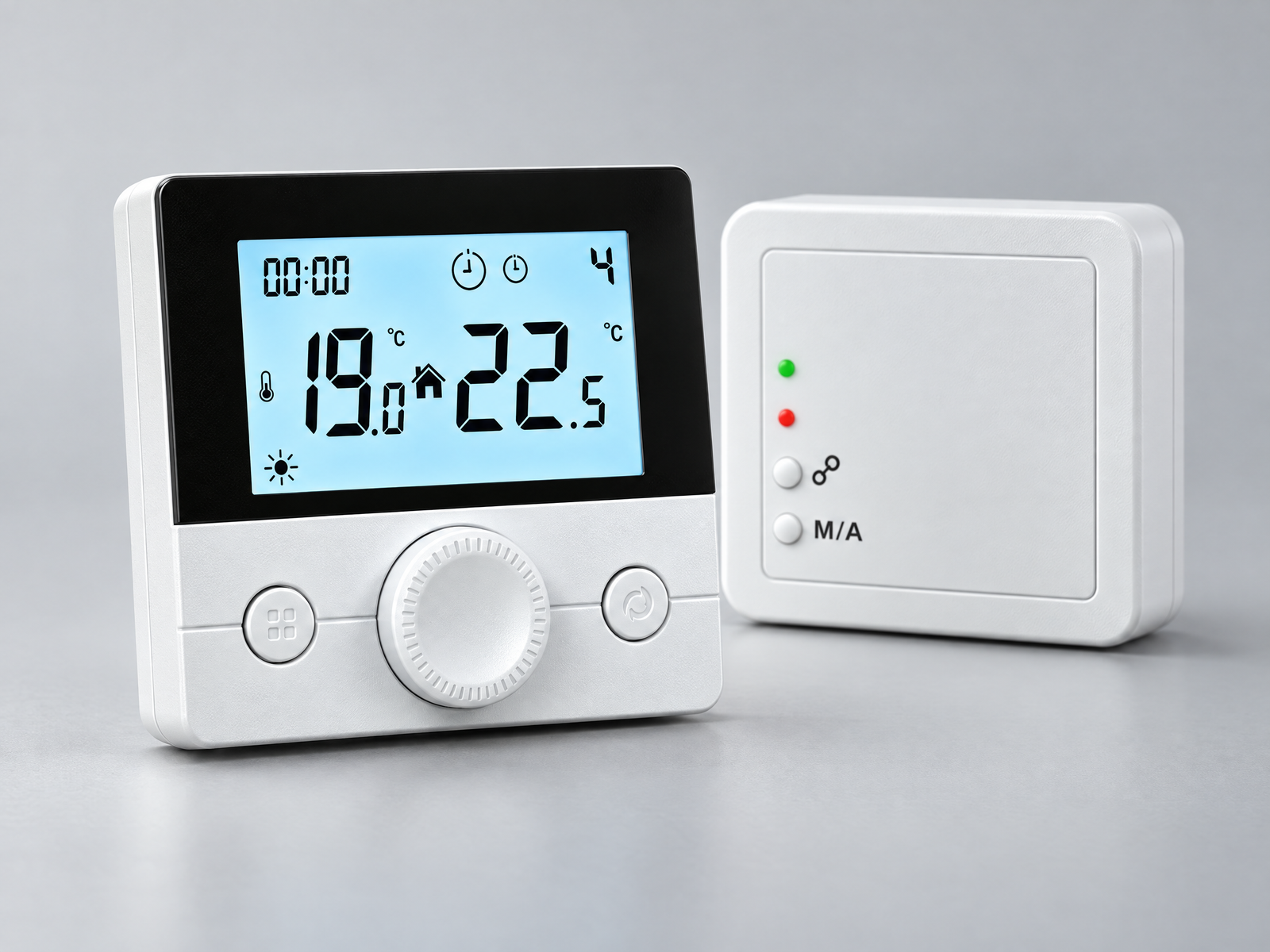 AC8078 RF thermostat front view