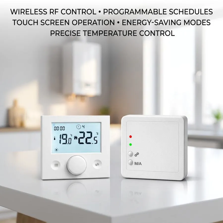 AC8088RF wireless thermostat in a hotel application