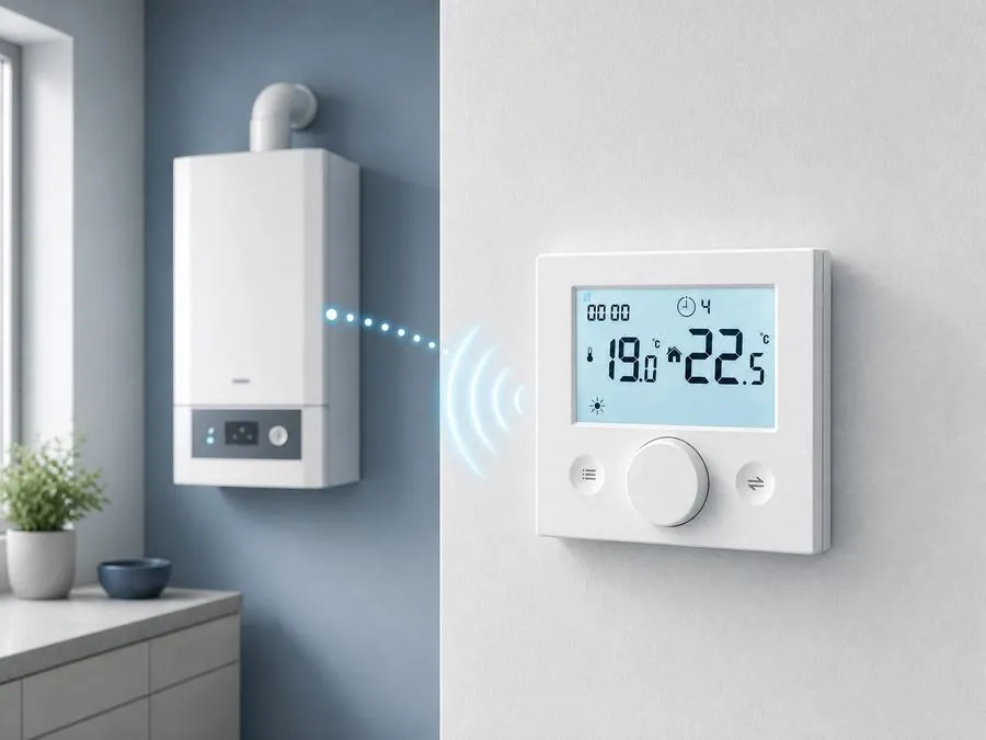 AC8088RF wireless thermostat with boiler system