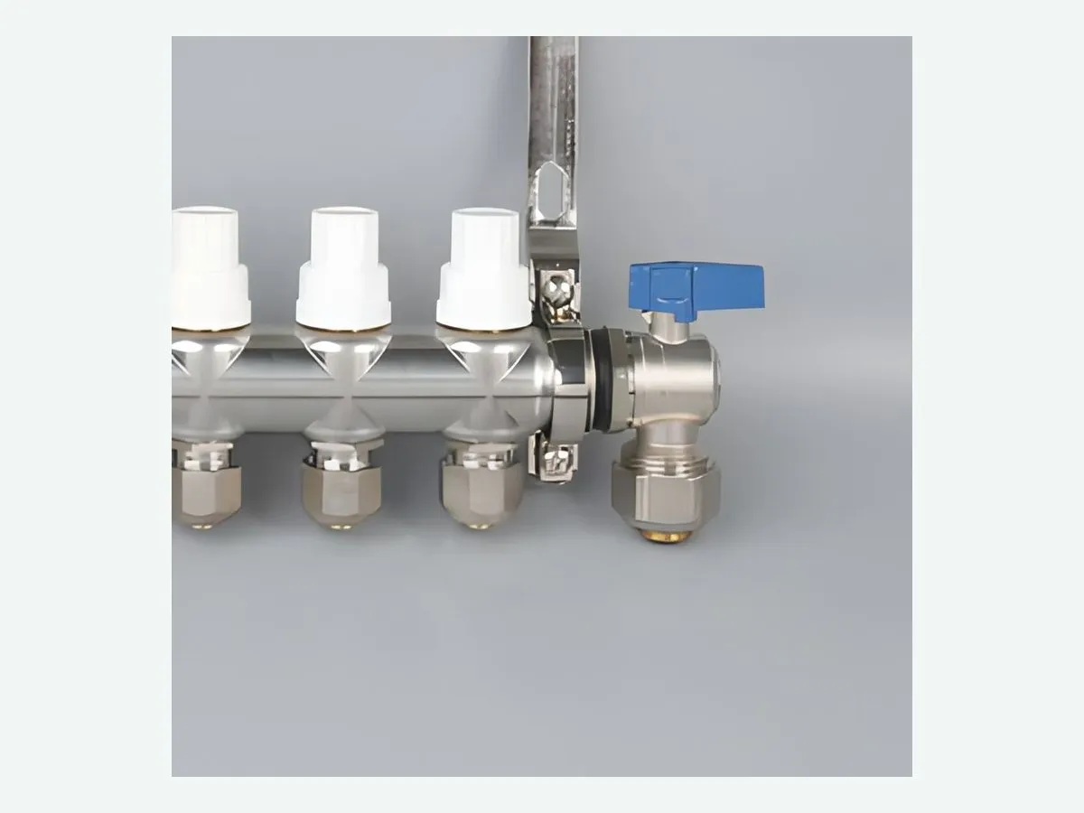 Manifold isolation valve and end detail