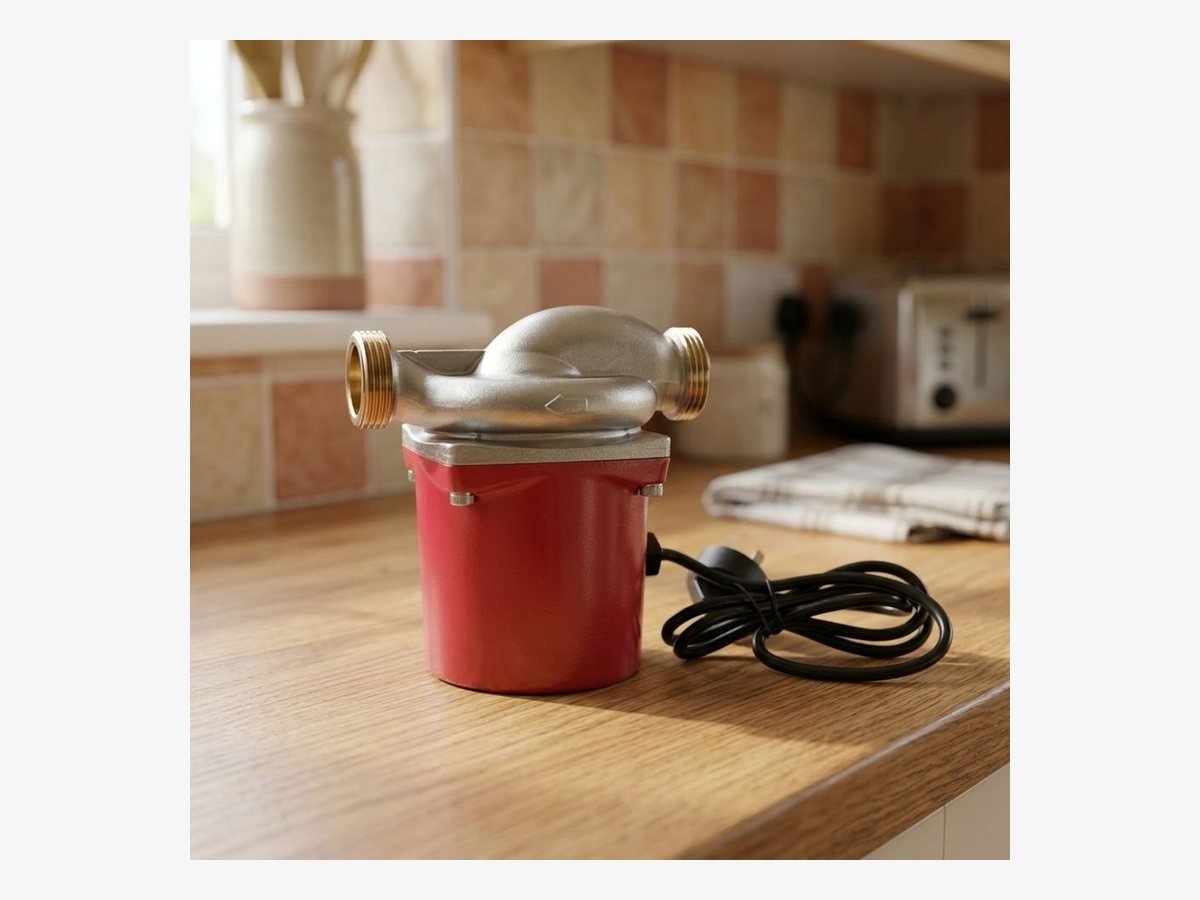 Hot water pump in a home setting
