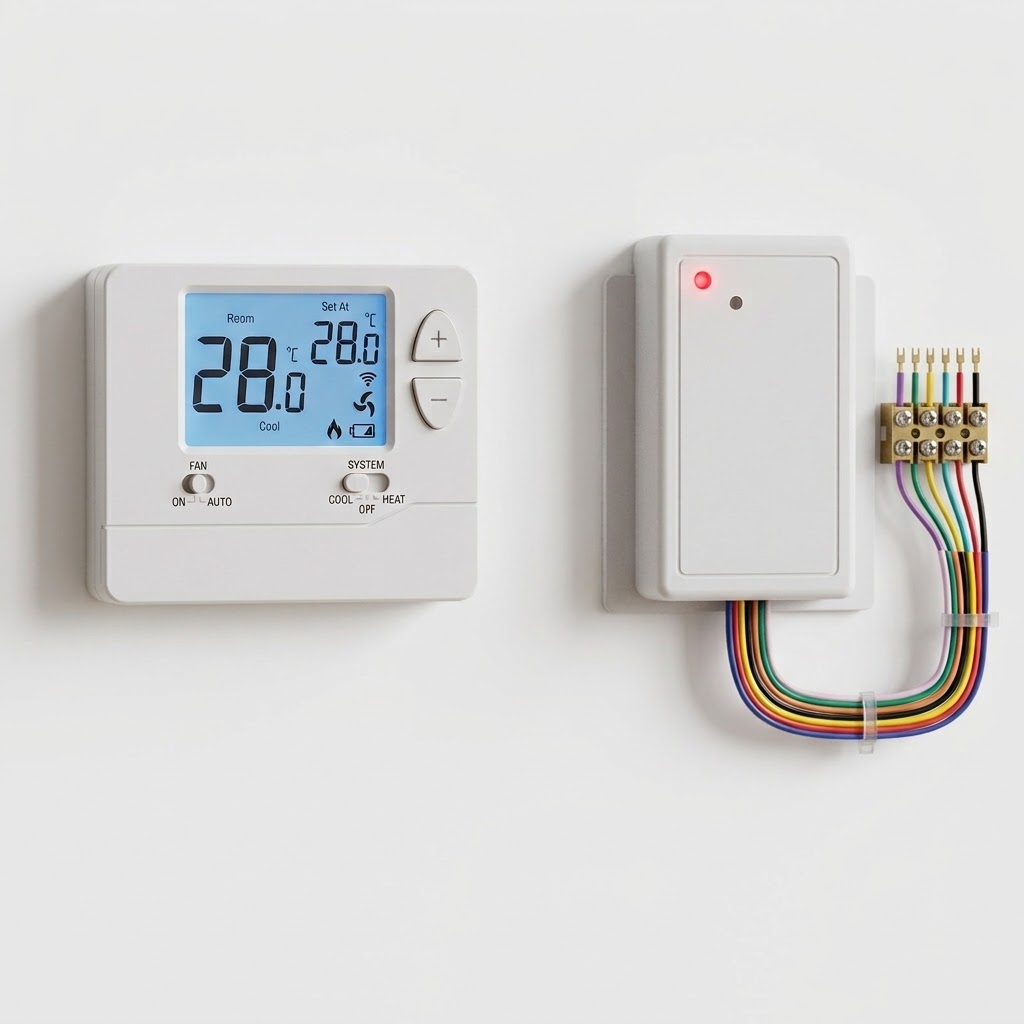 TELIN AC701RF wireless heat pump thermostat