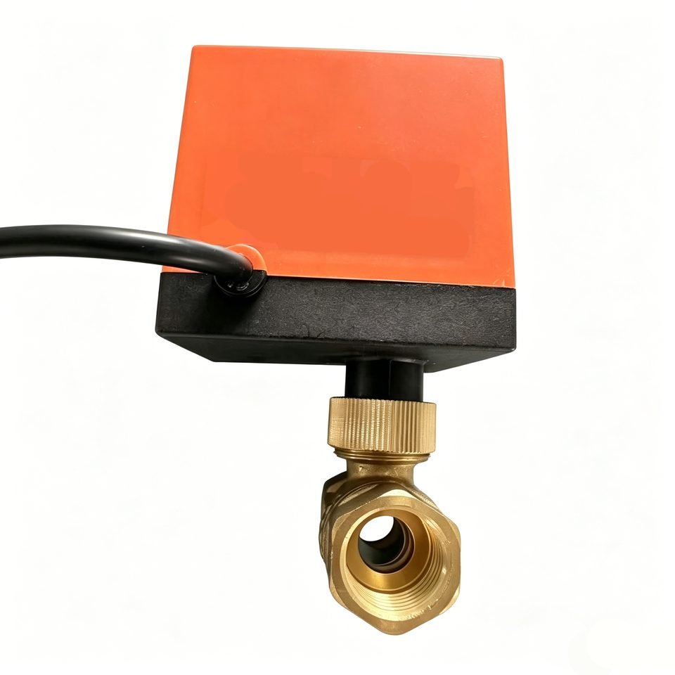 Manual override actuator front and valve opening