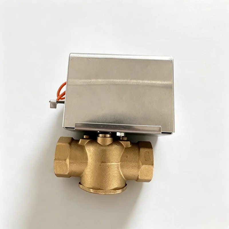 Silver actuator front brass valve view