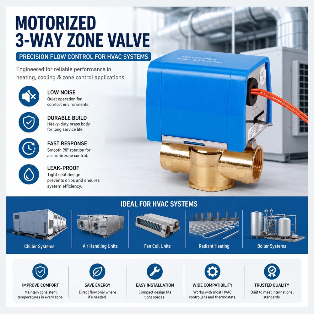 Original motorized 3-way zone valve graphic