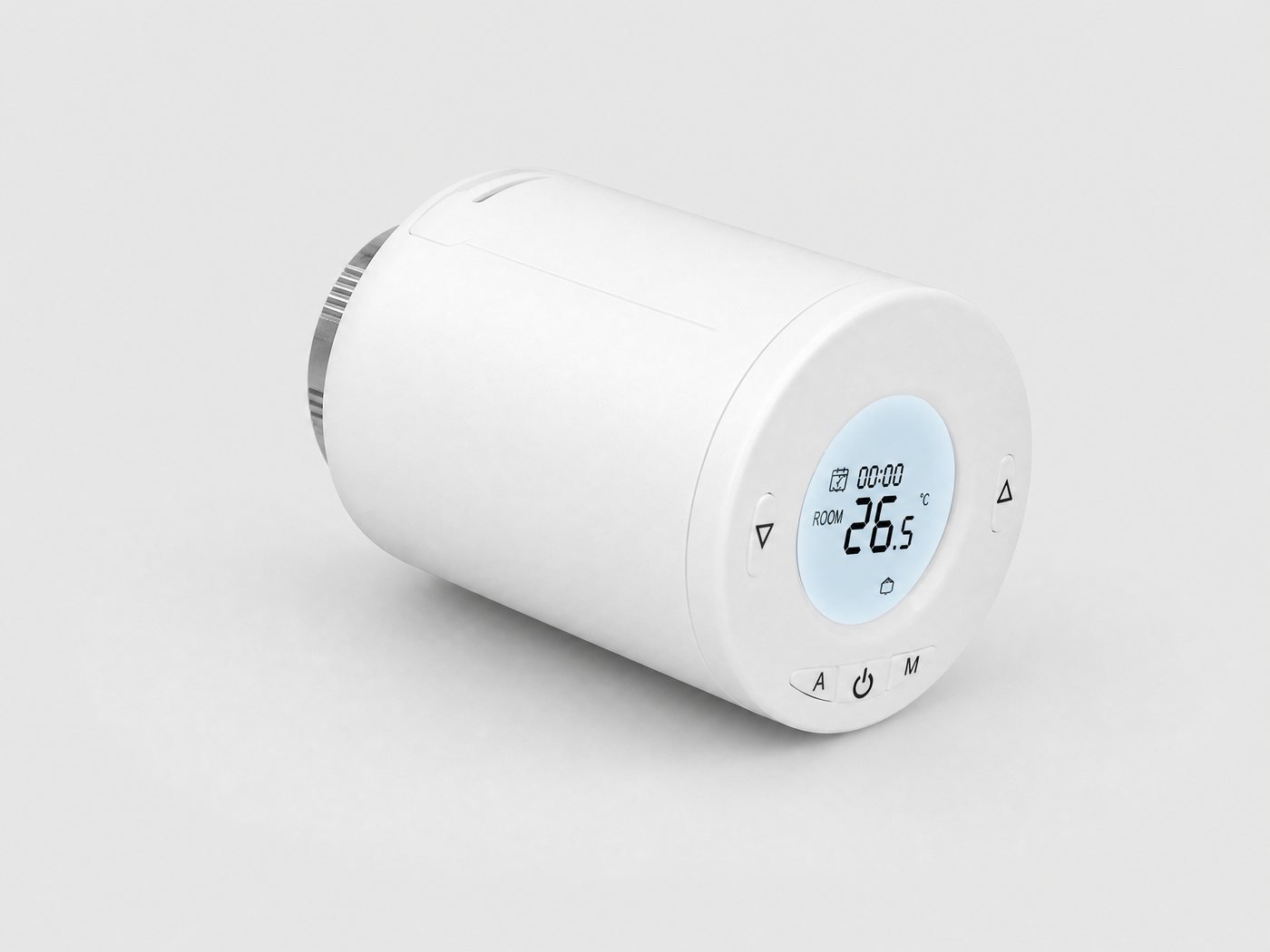 Smart radiator valve angle