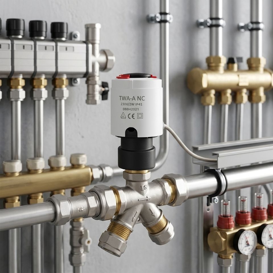 TL41 actuator valve connection detail