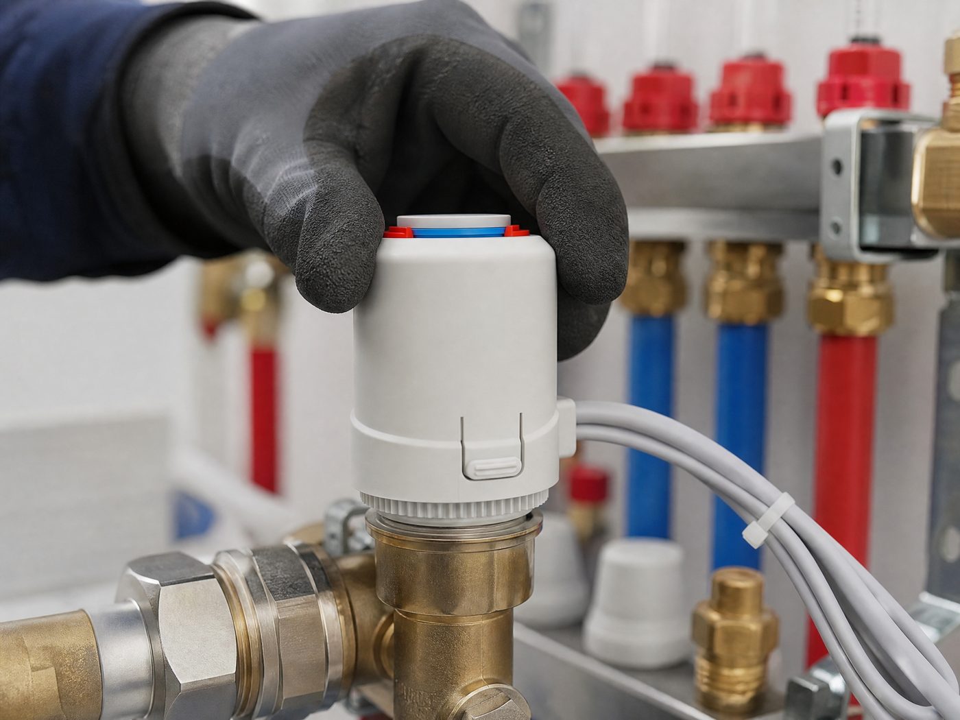 Illustrative TL43 actuator installation and commissioning scene