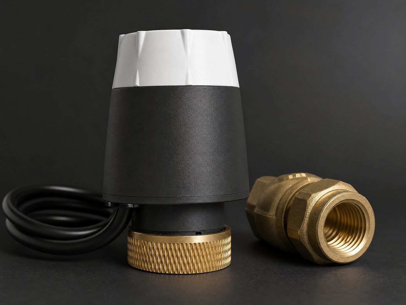 Derived close detail of TL45 and brass valve fitting