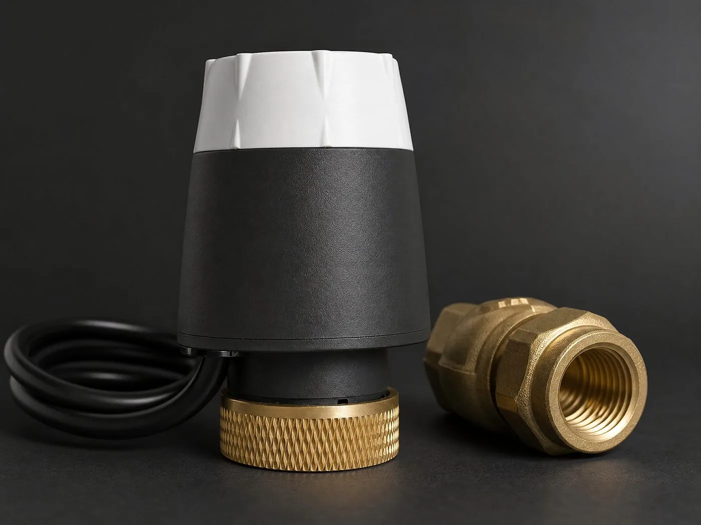 Derived close detail of TL45 and brass valve fitting