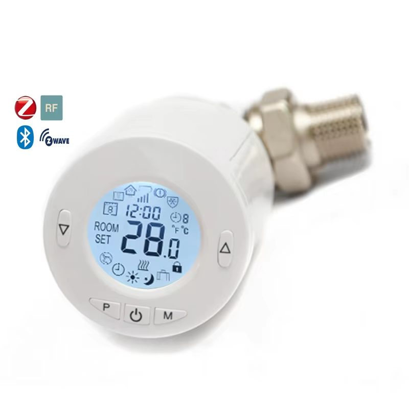 Smart radiator valve angled view