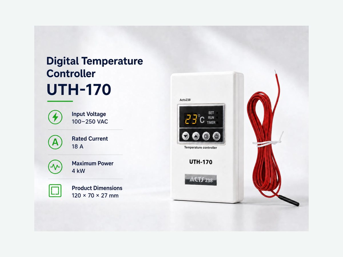 UTH-170 wall-mounted controller view