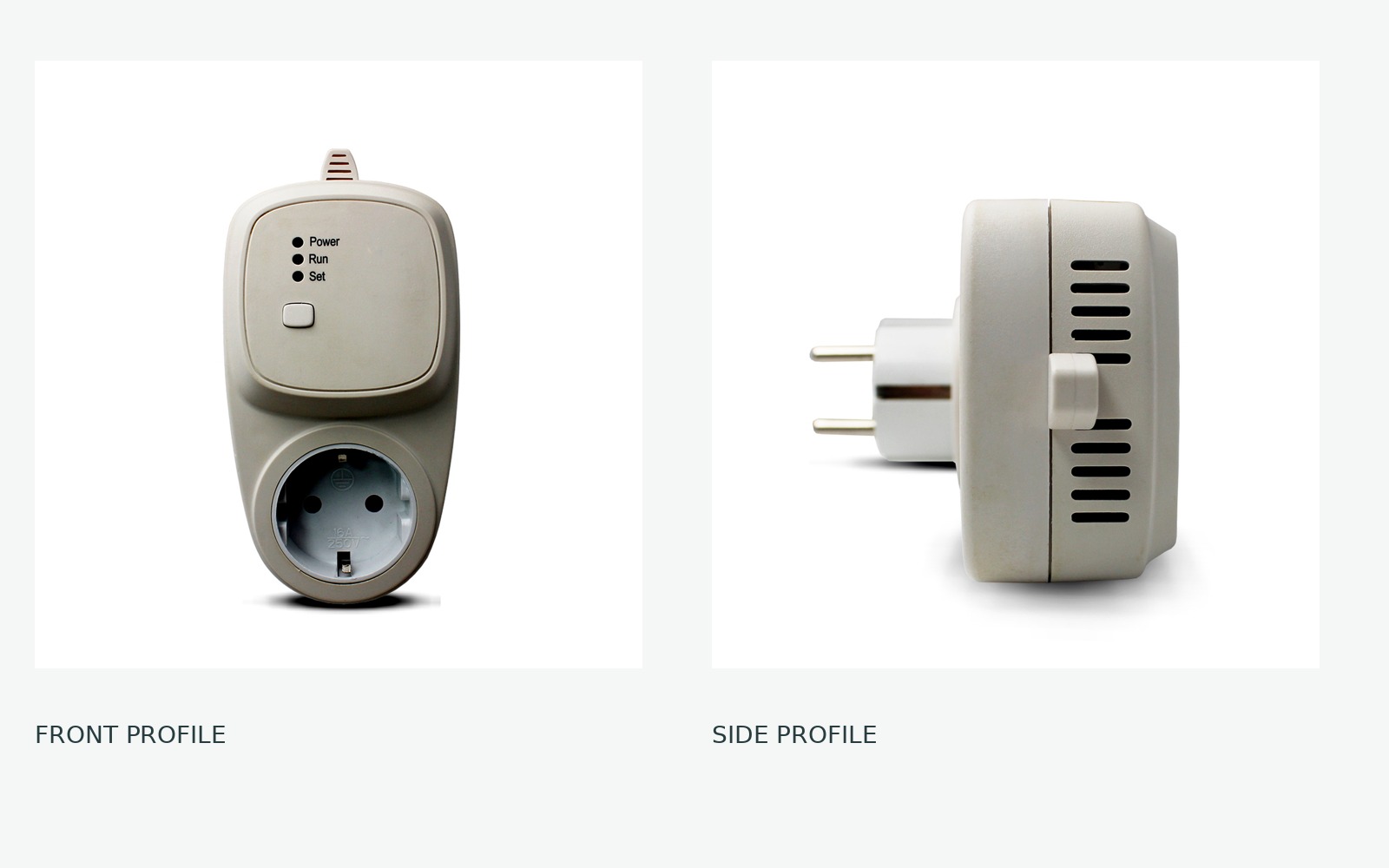 AC8000RF-P front and side profiles